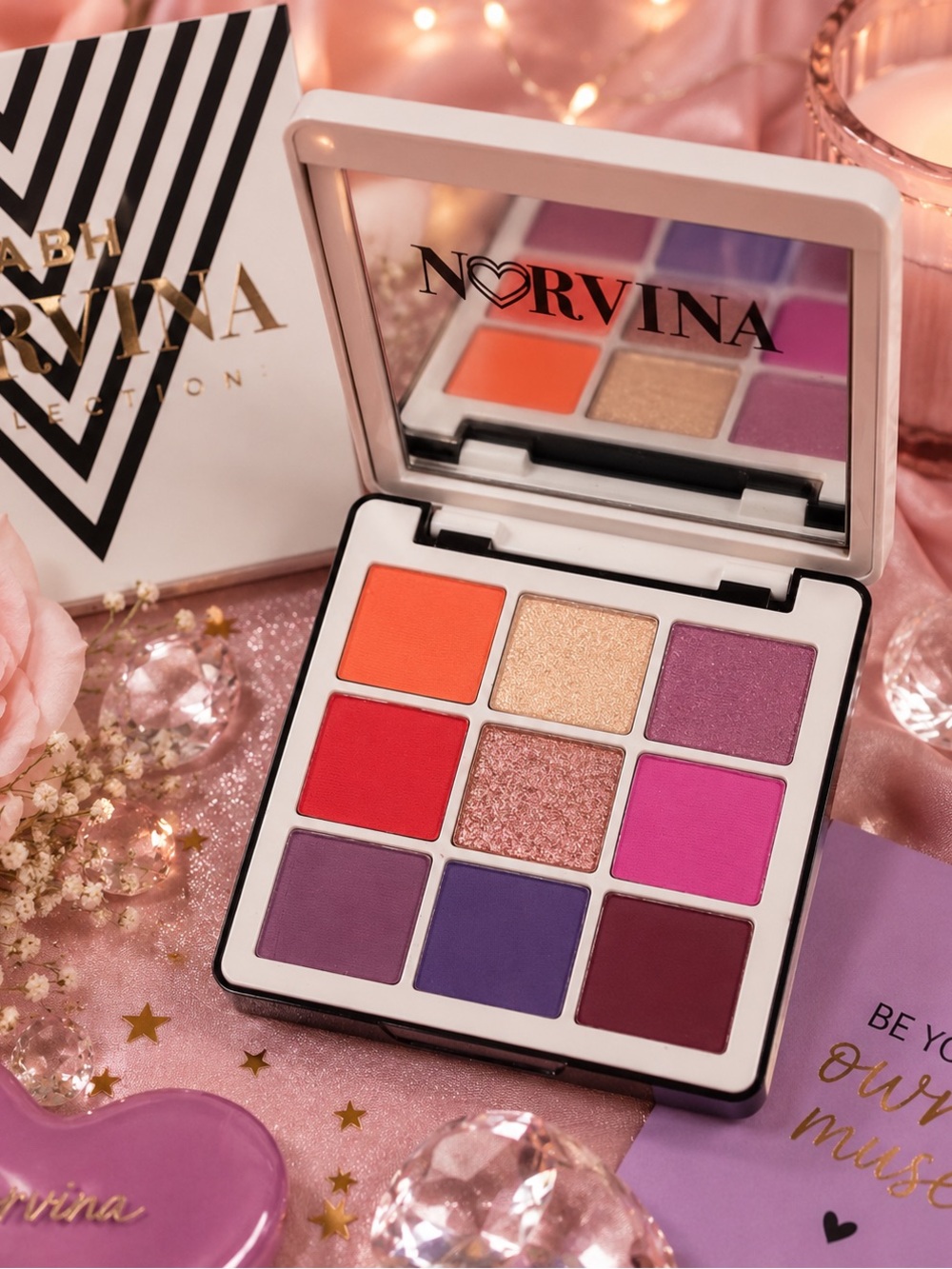 ✨ Anastasia Beverly Hills NORVINA Collection Eyeshadow Palette – 9 Pan ✨